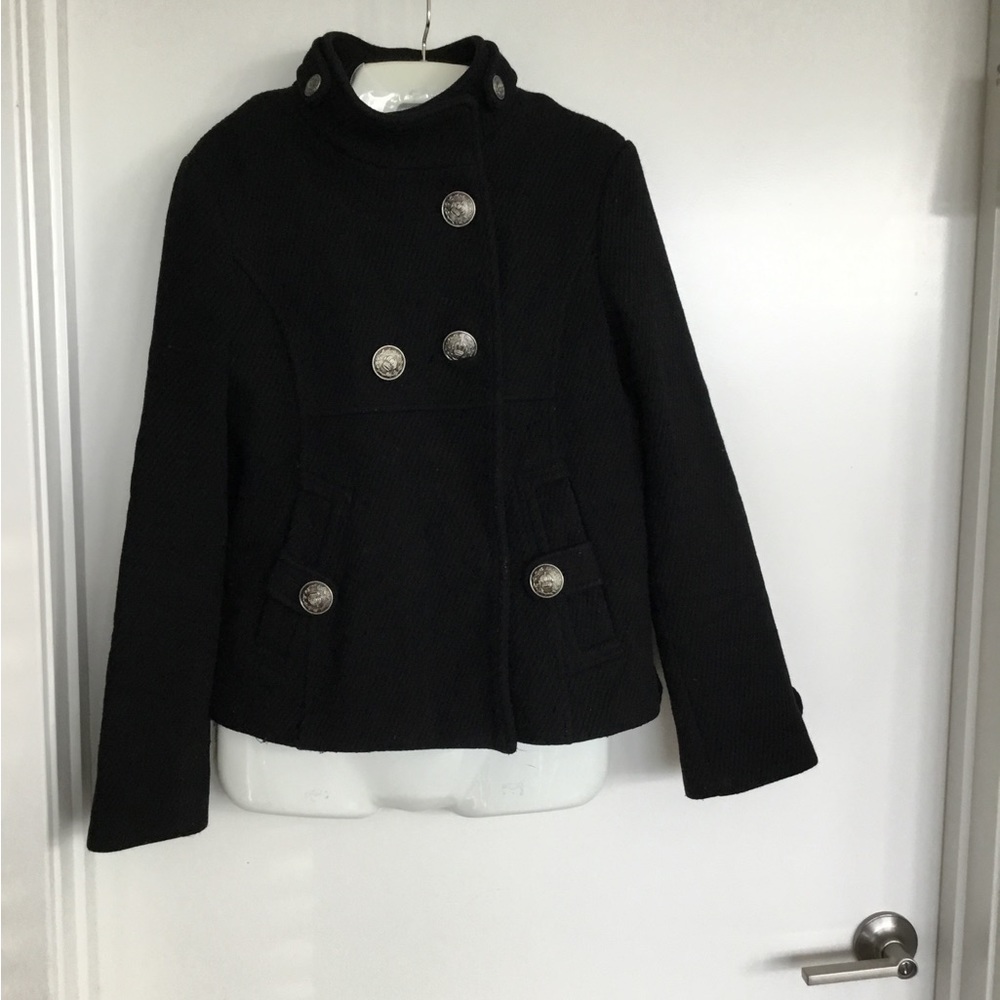 Steven Madden Black Button Down Blazer Size Mediu… - image 1